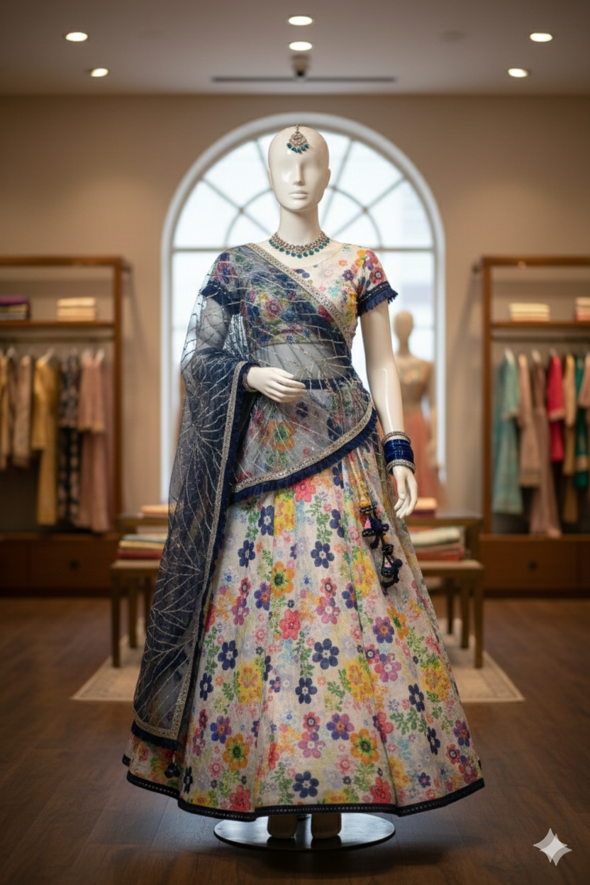 Classic Floral Lehenga