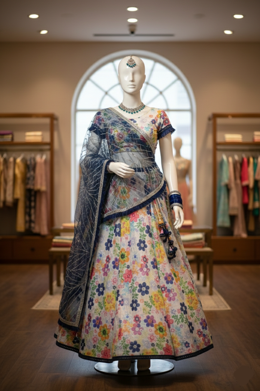 Classic Floral Lehenga