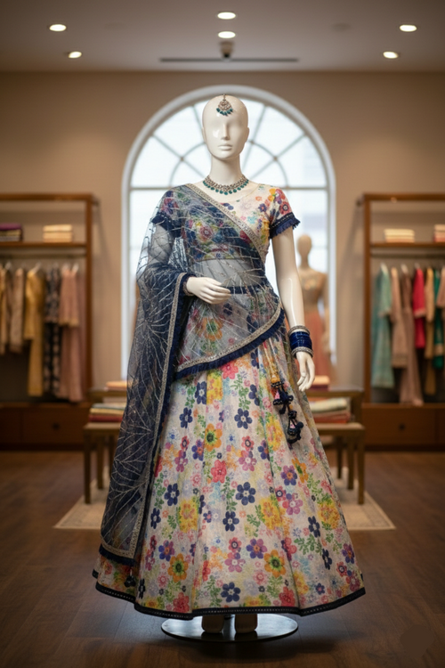 Classic Floral Lehenga