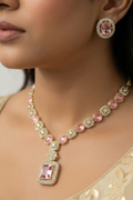 Blush Facet Necklace Set