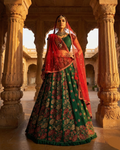 Traditional Floral Green Lehenga