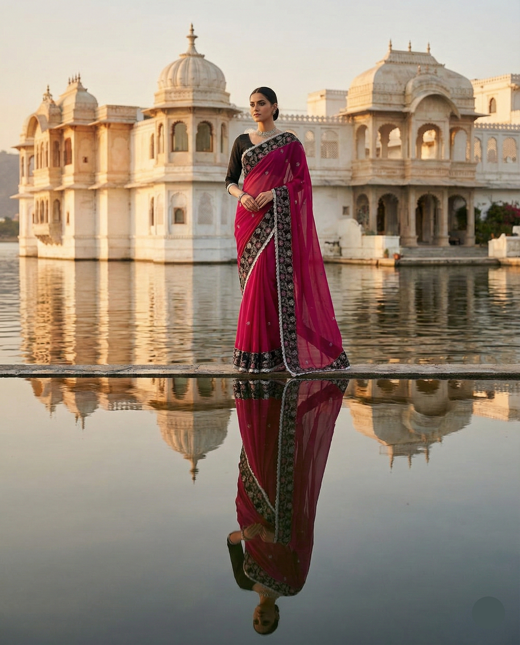 Velvet Rani Saree