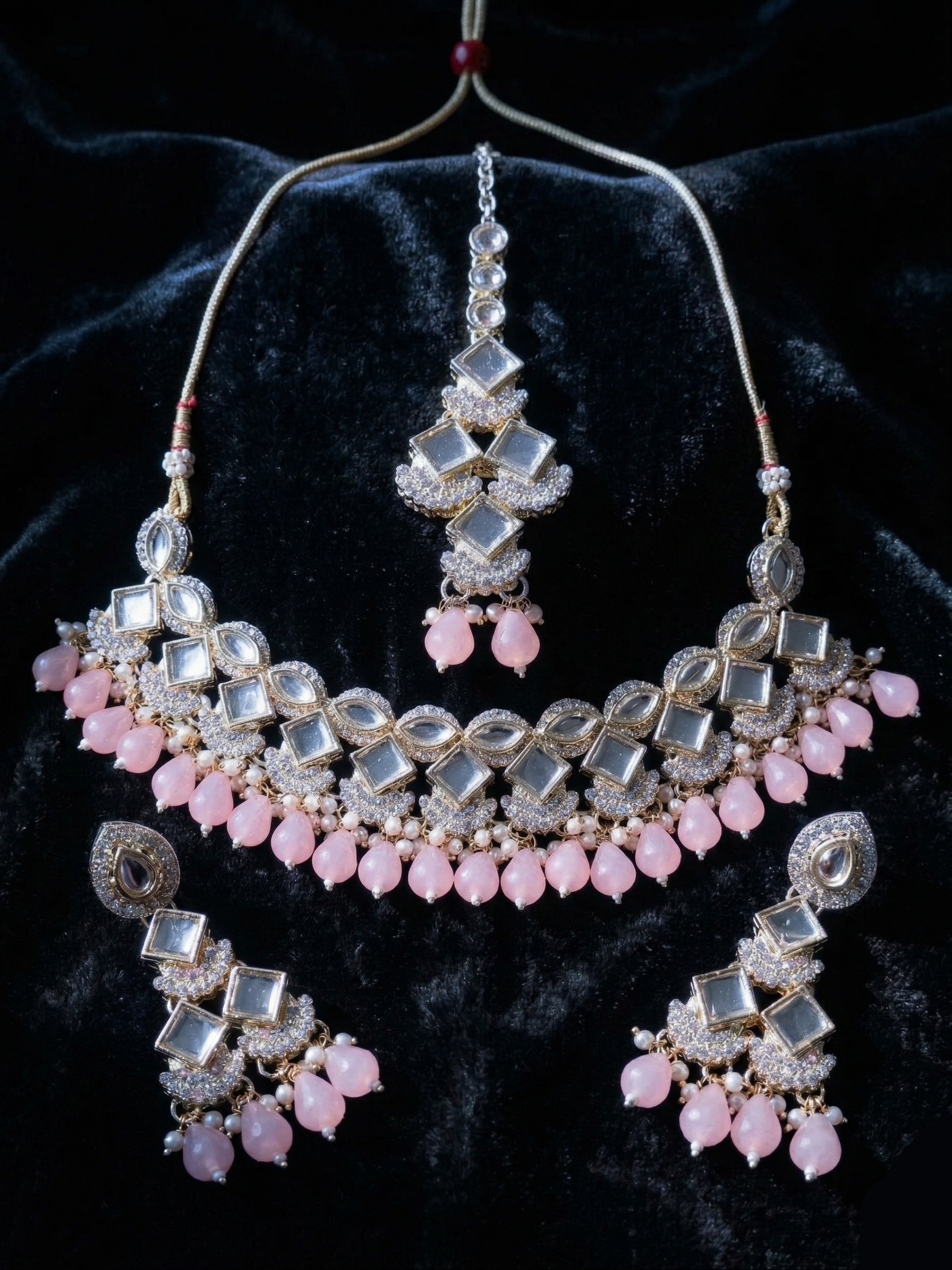 Blush Prism Necklace Set