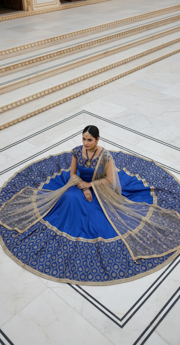 Royal Blue Lehenga