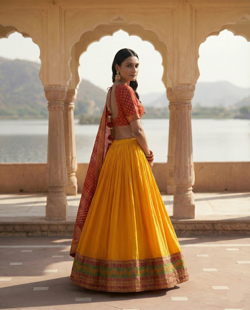 Rajwadi Rangotsav Lehenga