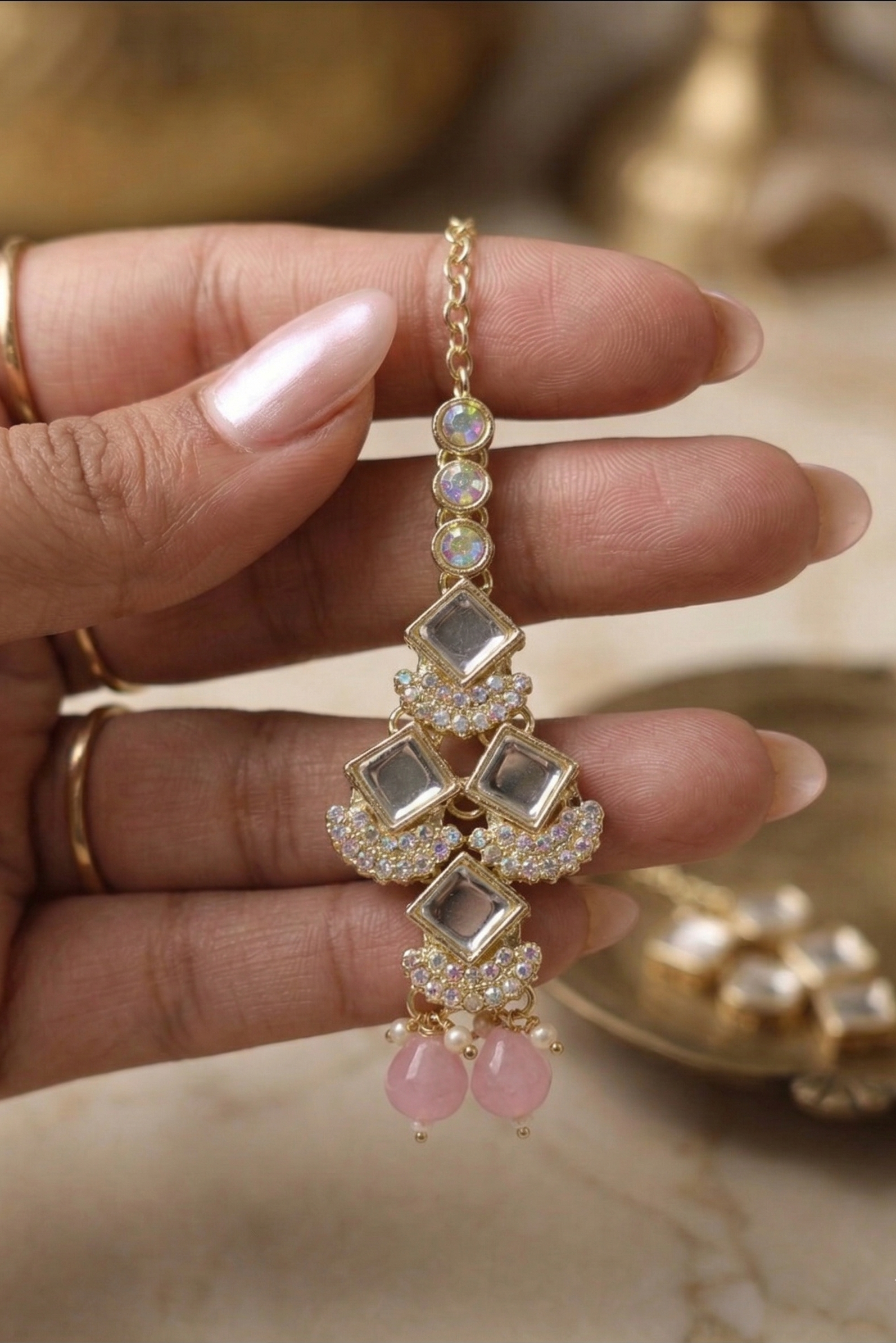 Blush Prism Necklace Set