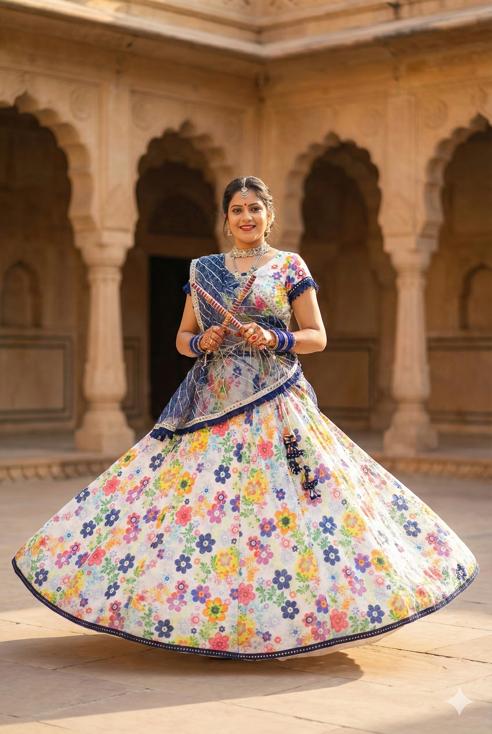 Classic Floral Lehenga