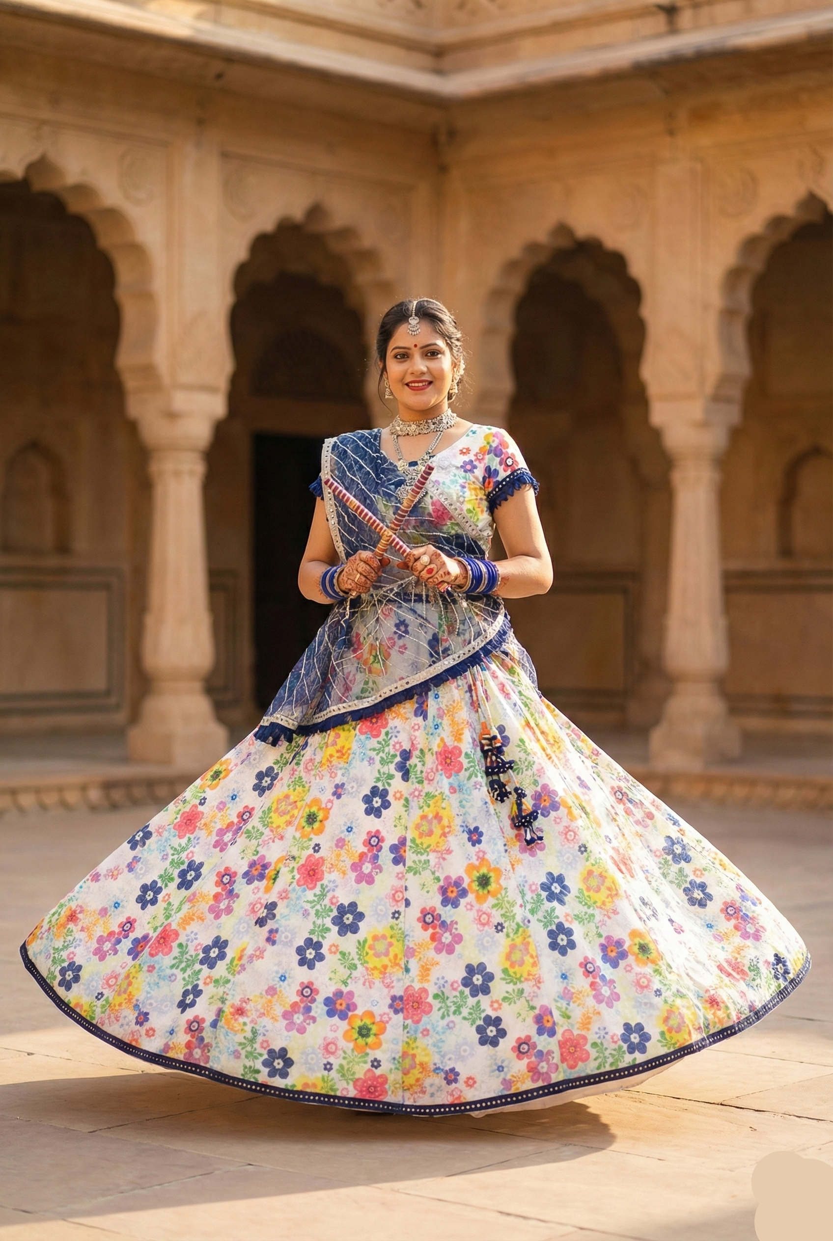 Classic Floral Lehenga
