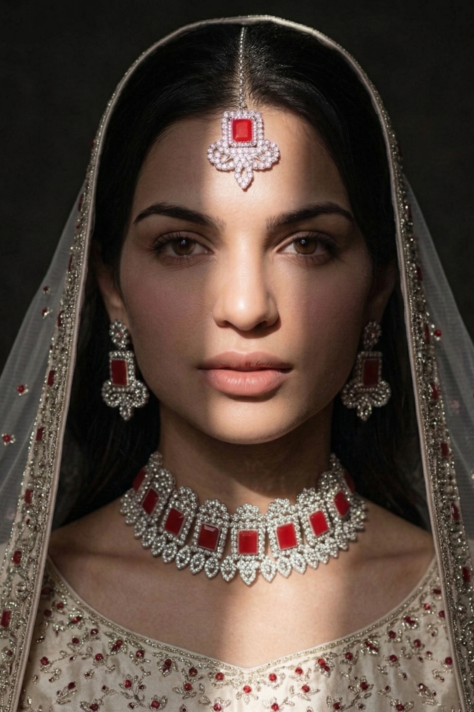 Crimson Keystone Choker Set