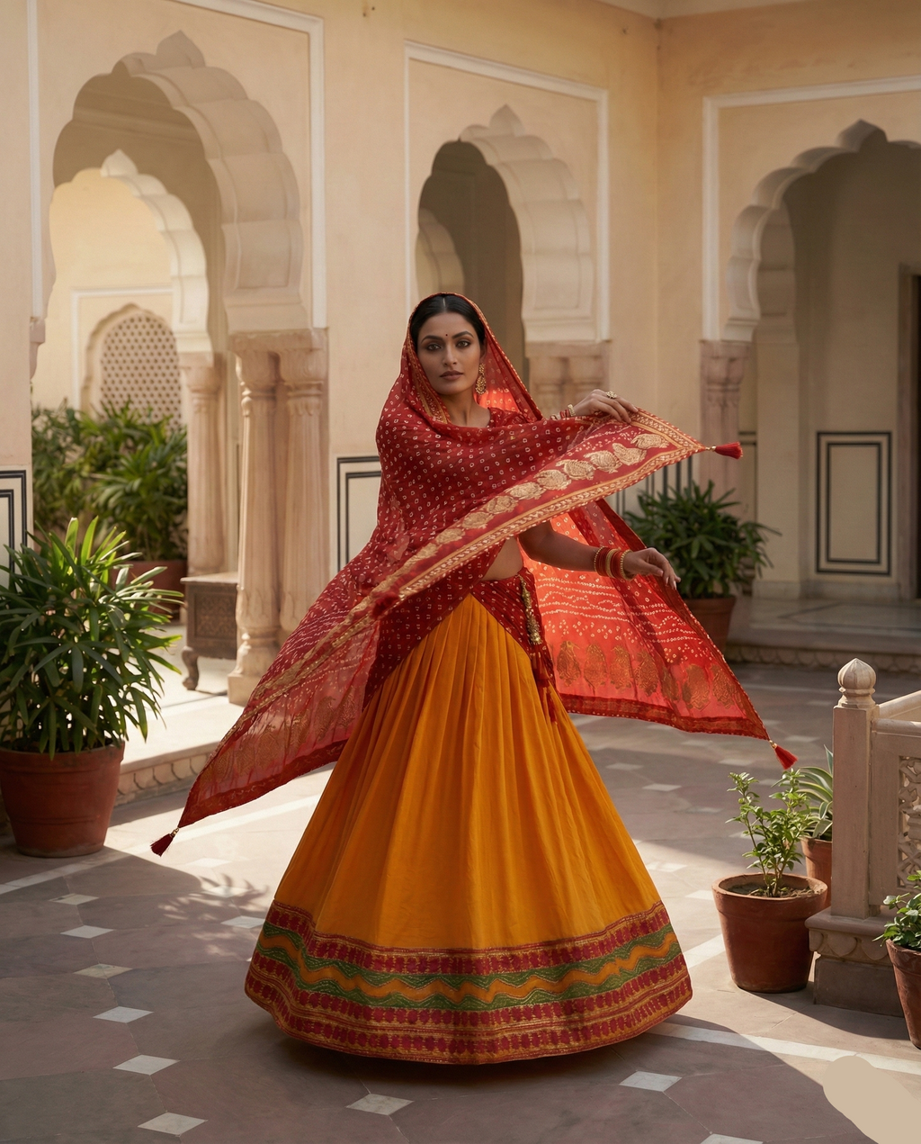 Rajwadi Rangotsav Lehenga