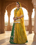 Rajwadi Panna Haldi Lehenga