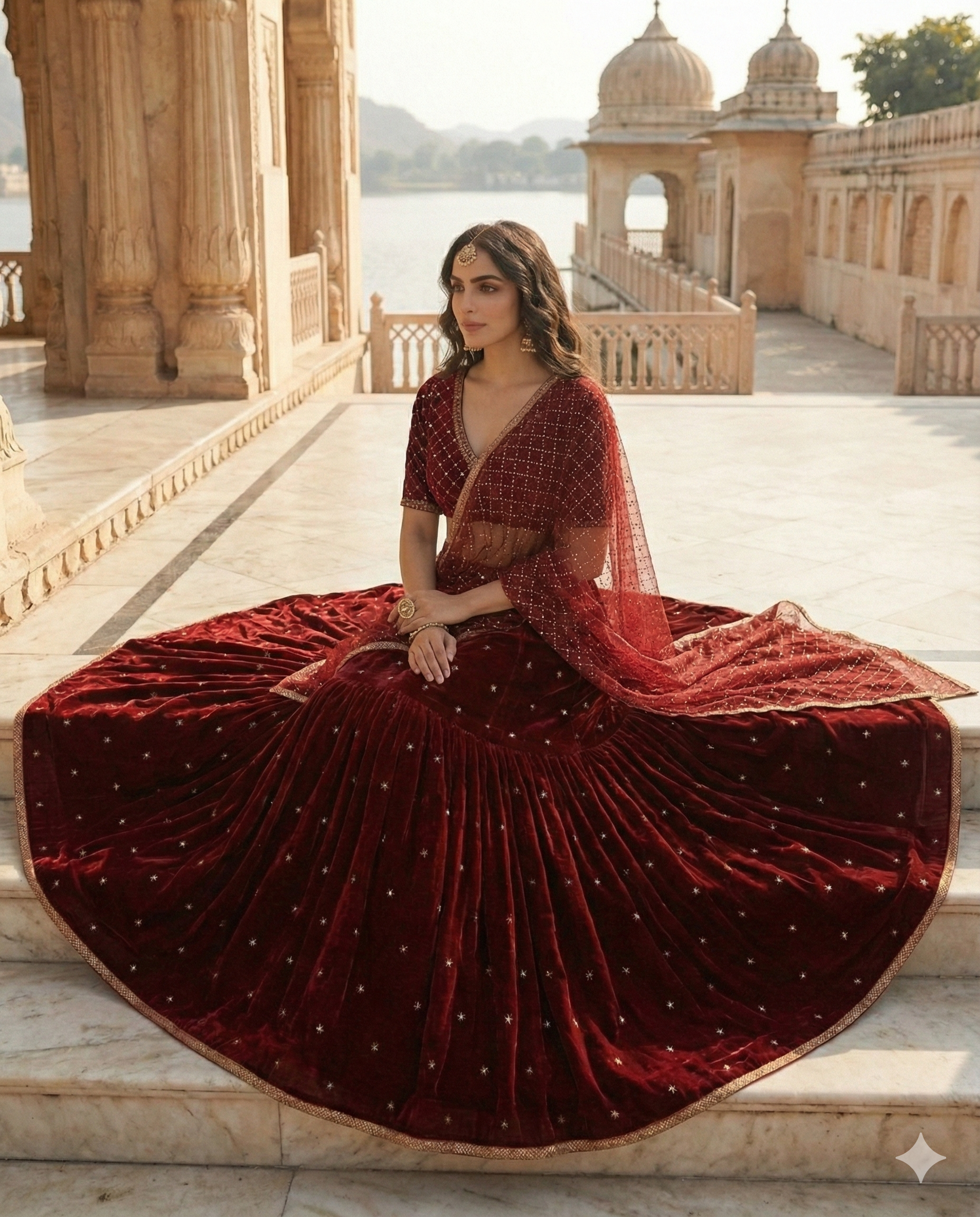 Rangmahal Velvet Lehenga ❤️