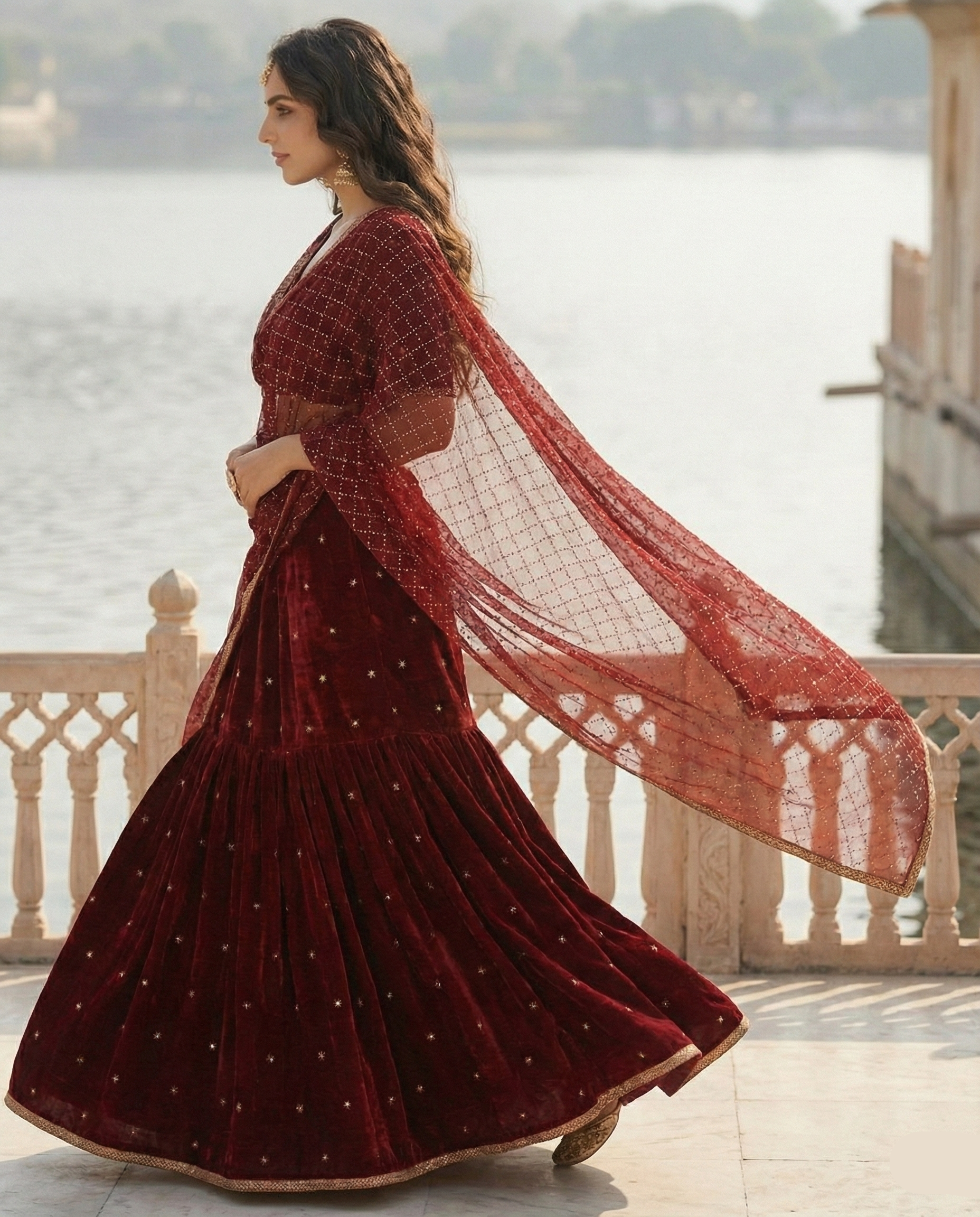 Rangmahal Velvet Lehenga ❤️