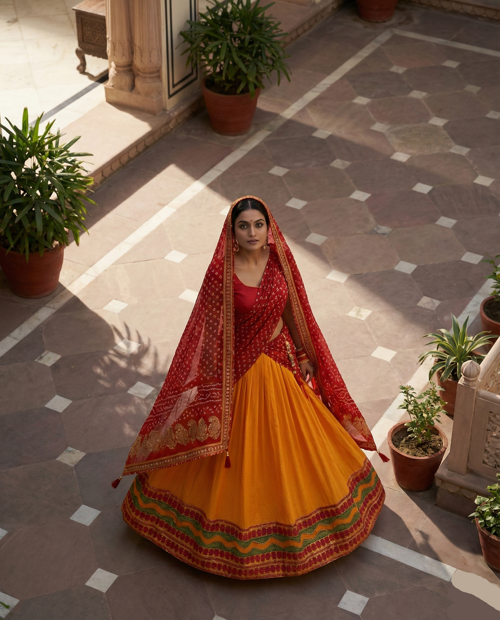 Rajwadi Rangotsav Lehenga