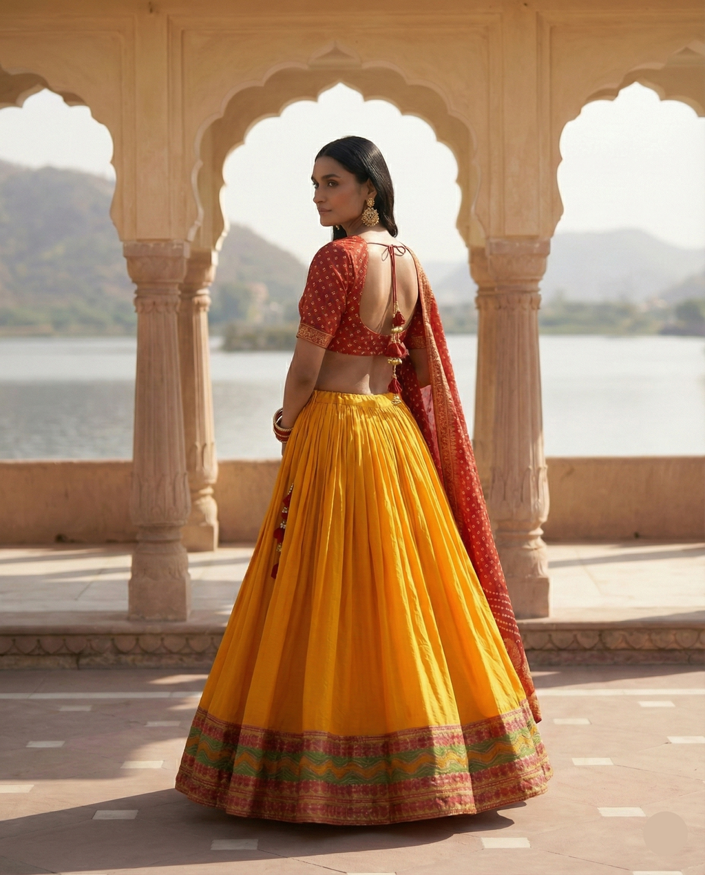 Rajwadi Rangotsav Lehenga