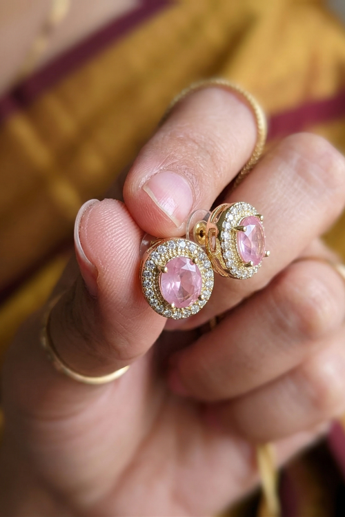 Blush Facet Necklace Set