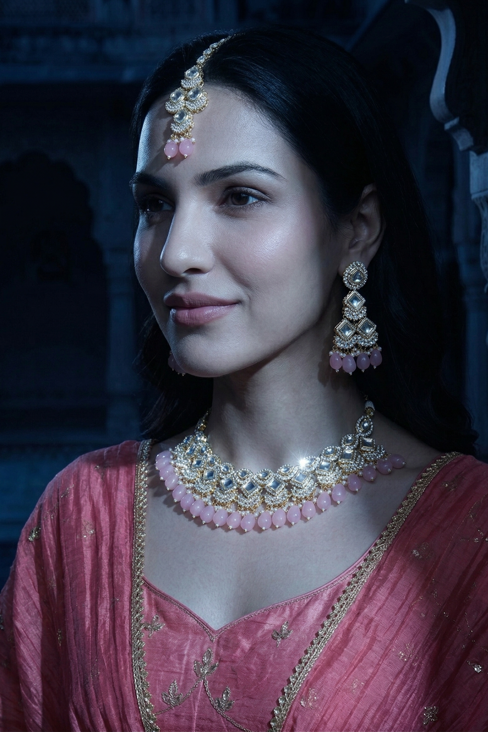 Blush Prism Necklace Set