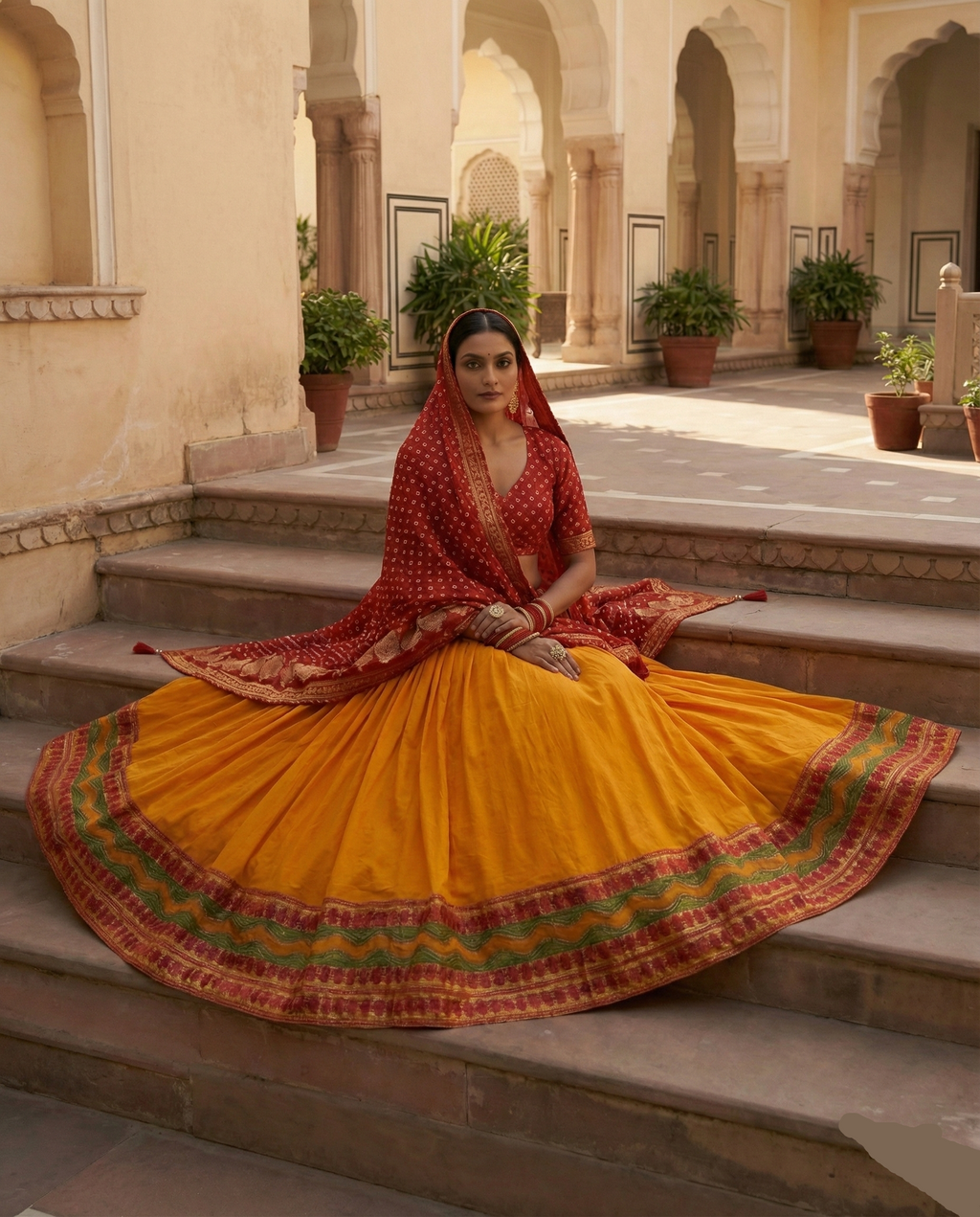 Rajwadi Rangotsav Lehenga
