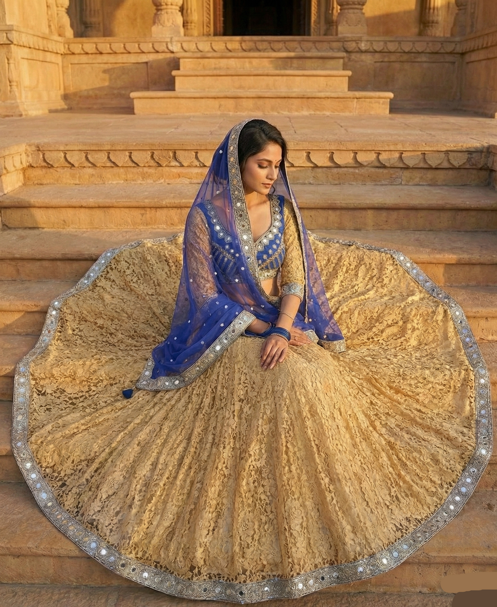 Royal Neelam Lehenga