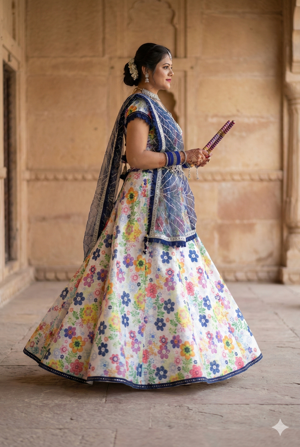Classic Floral Lehenga