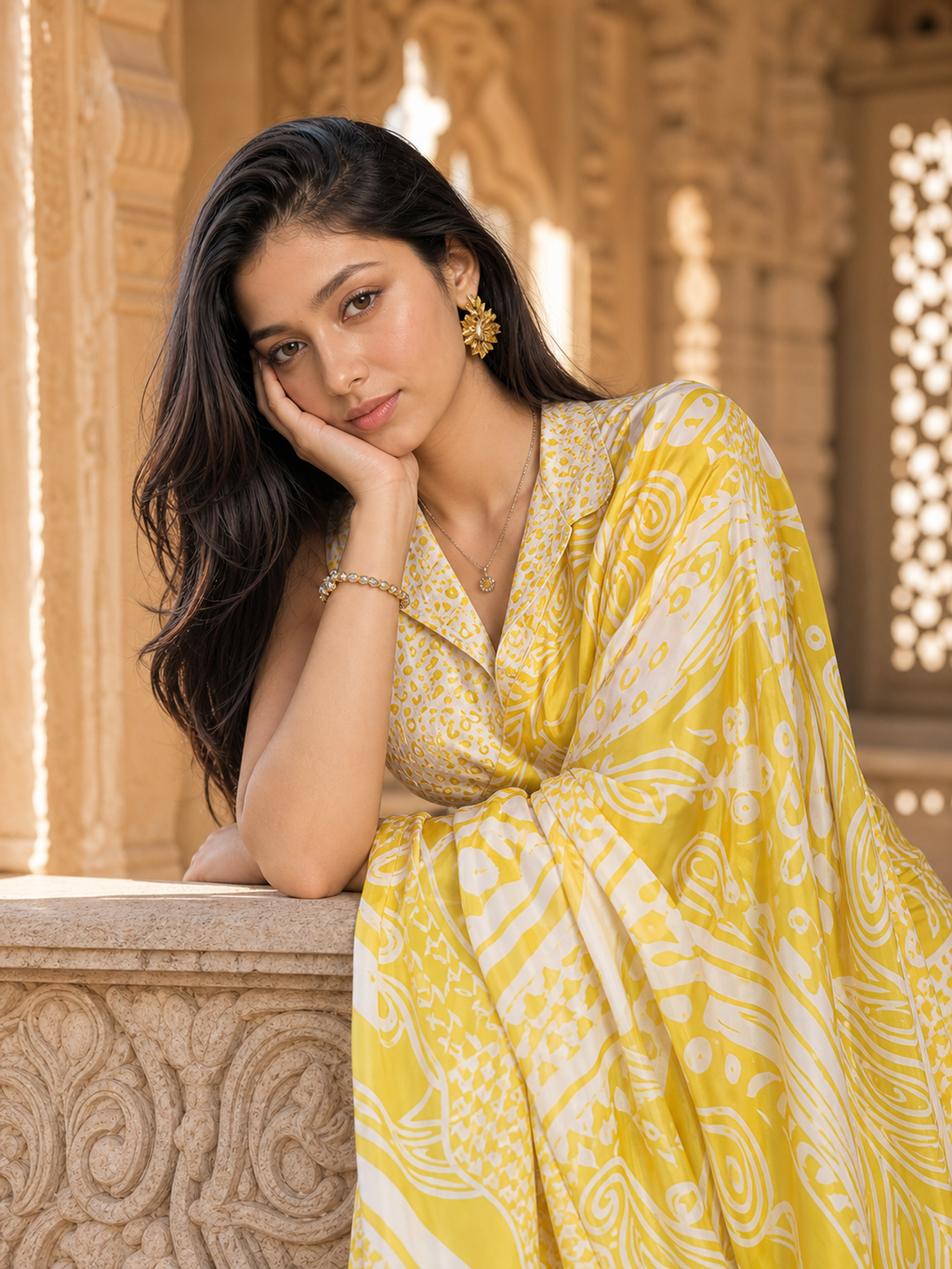 Canary Grove Saree