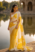 Marigold Muse Satin Saree