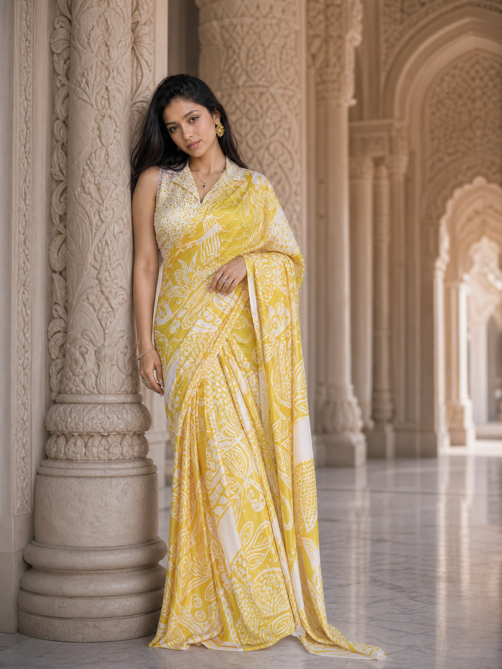 Canary Grove Saree