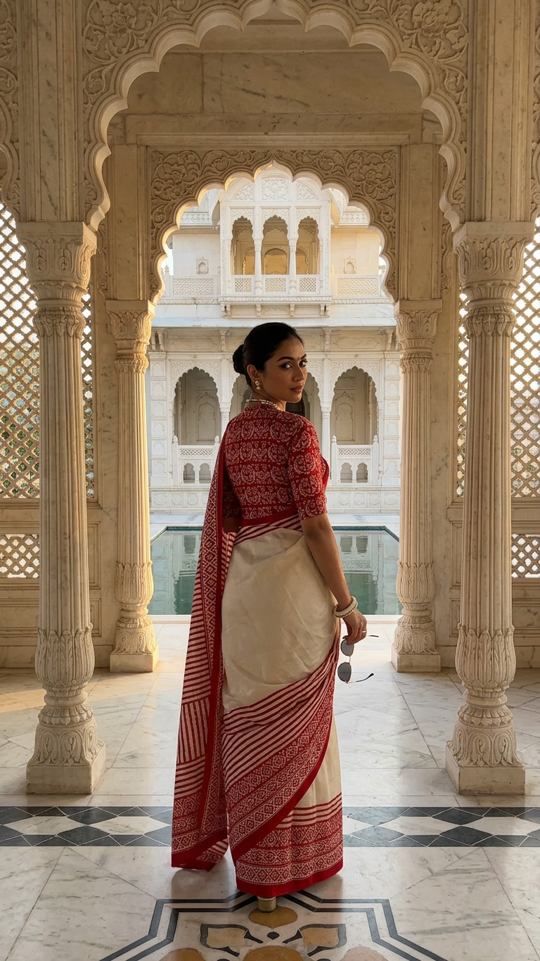 Crimson Heirloom Saree