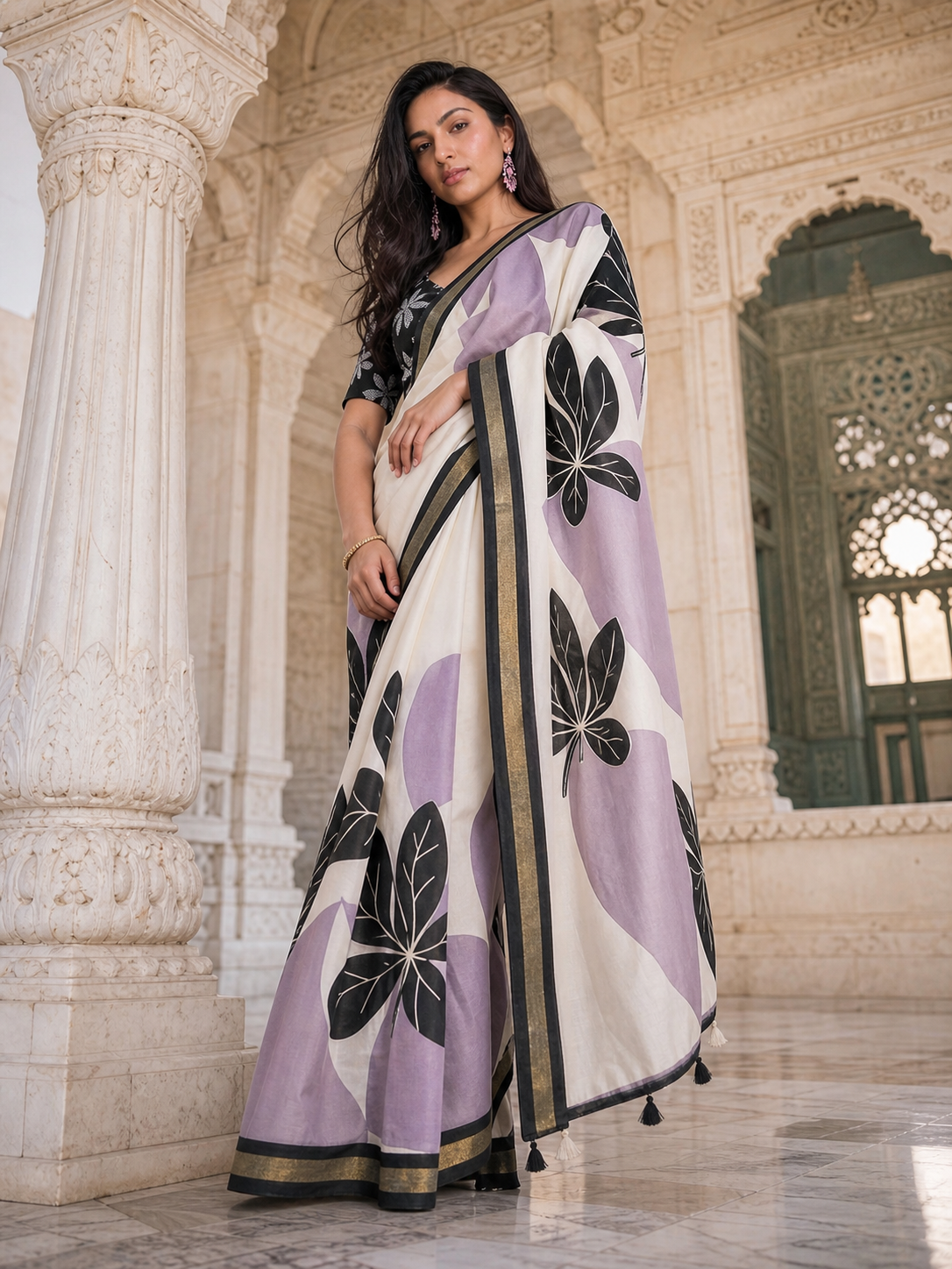 Ash Botanica Saree