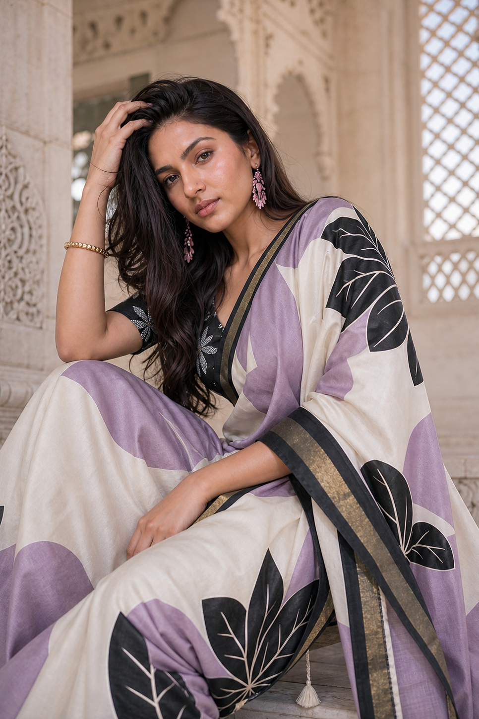 Ash Botanica Saree