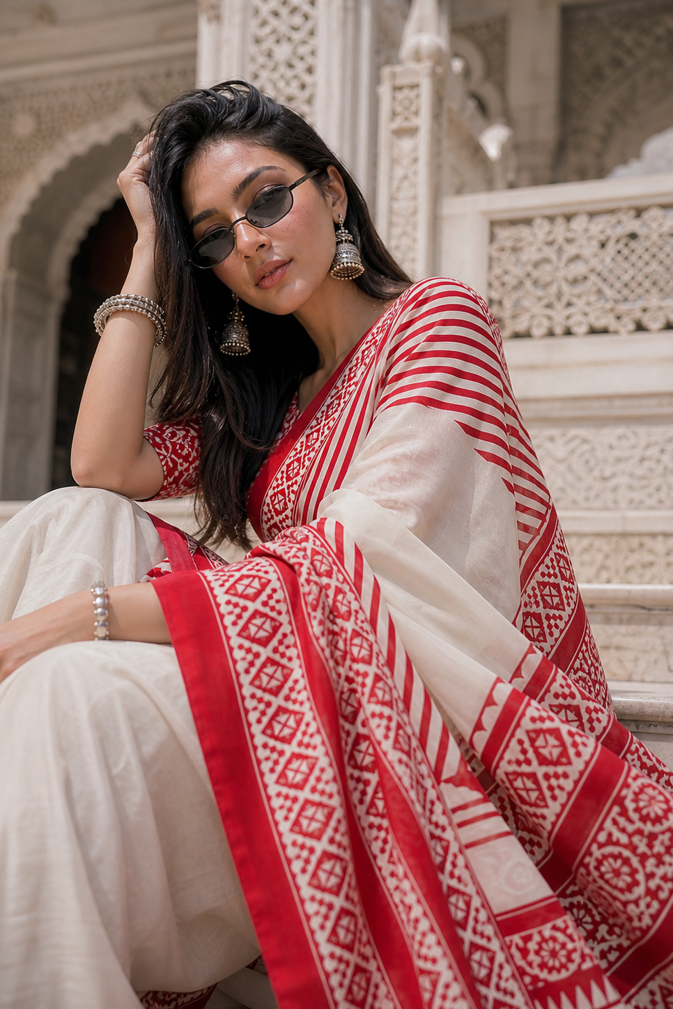 Crimson Heirloom Saree