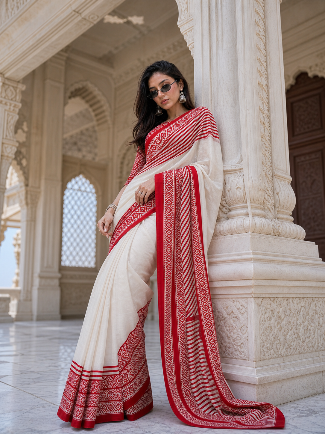 Crimson Heirloom Saree