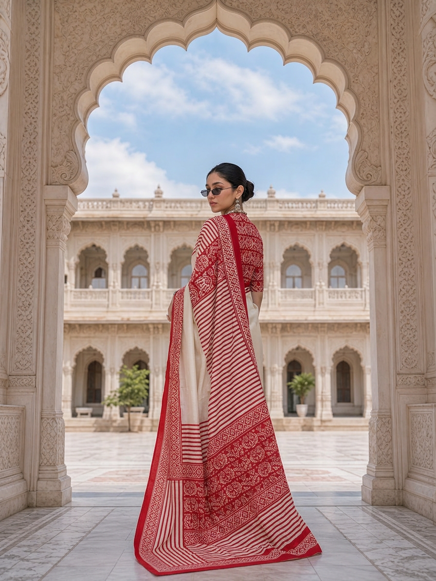 Crimson Heirloom Saree
