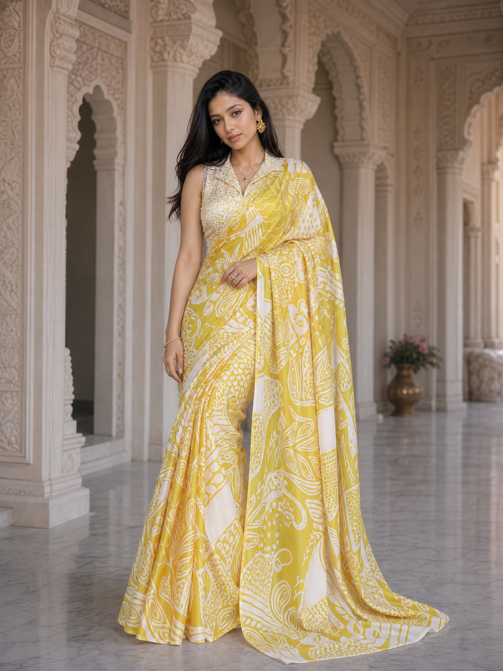 Canary Grove Saree