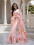 The Rosewood Garden Satin Saree