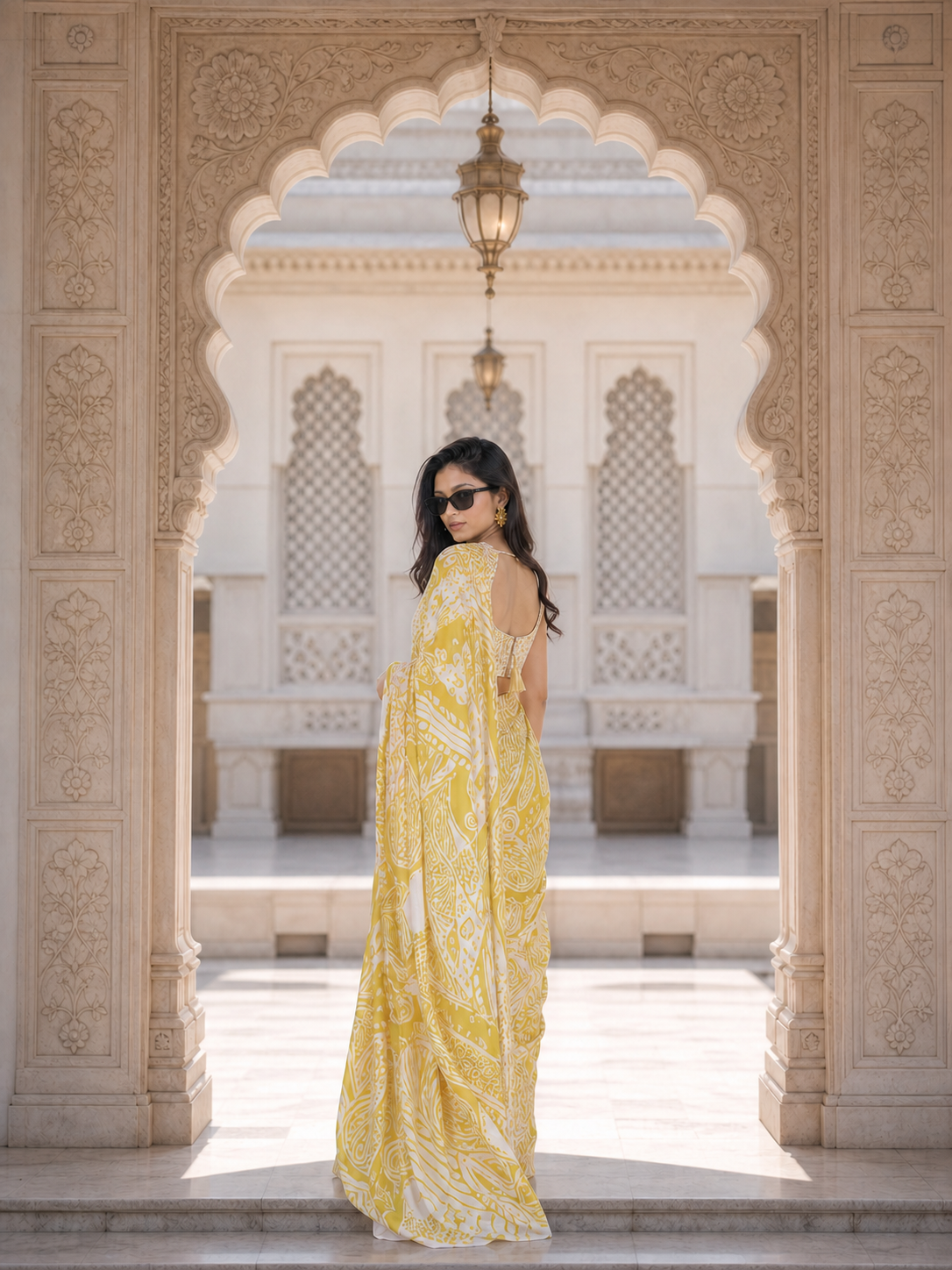 Canary Grove Saree