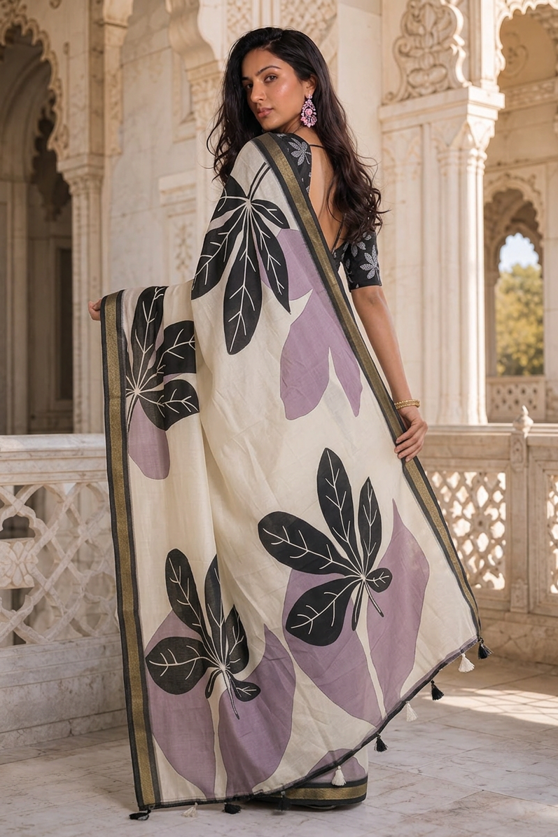Ash Botanica Saree