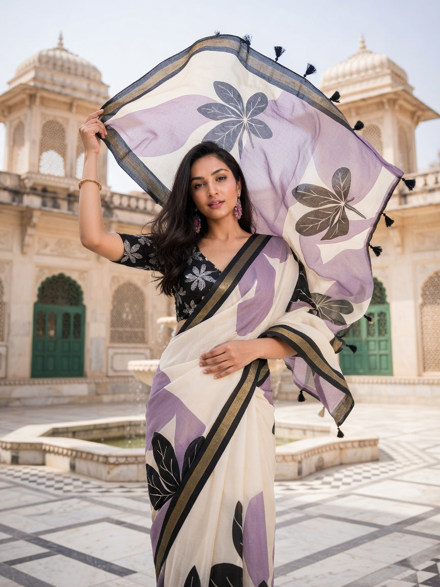 Ash Botanica Saree