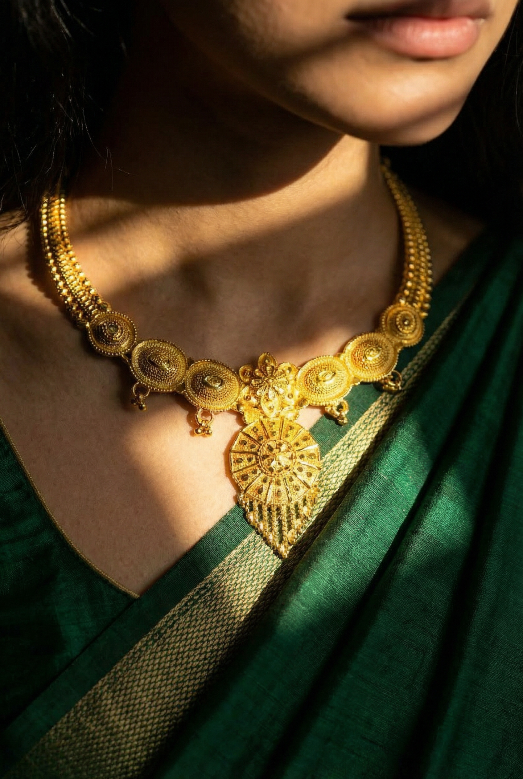 Mandala Coin Necklace Set