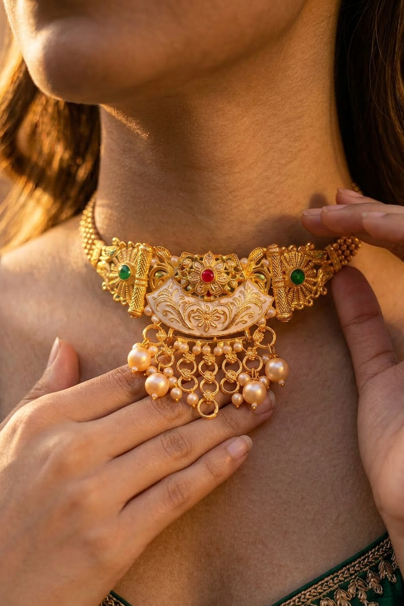 Tanira Drop Choker Set