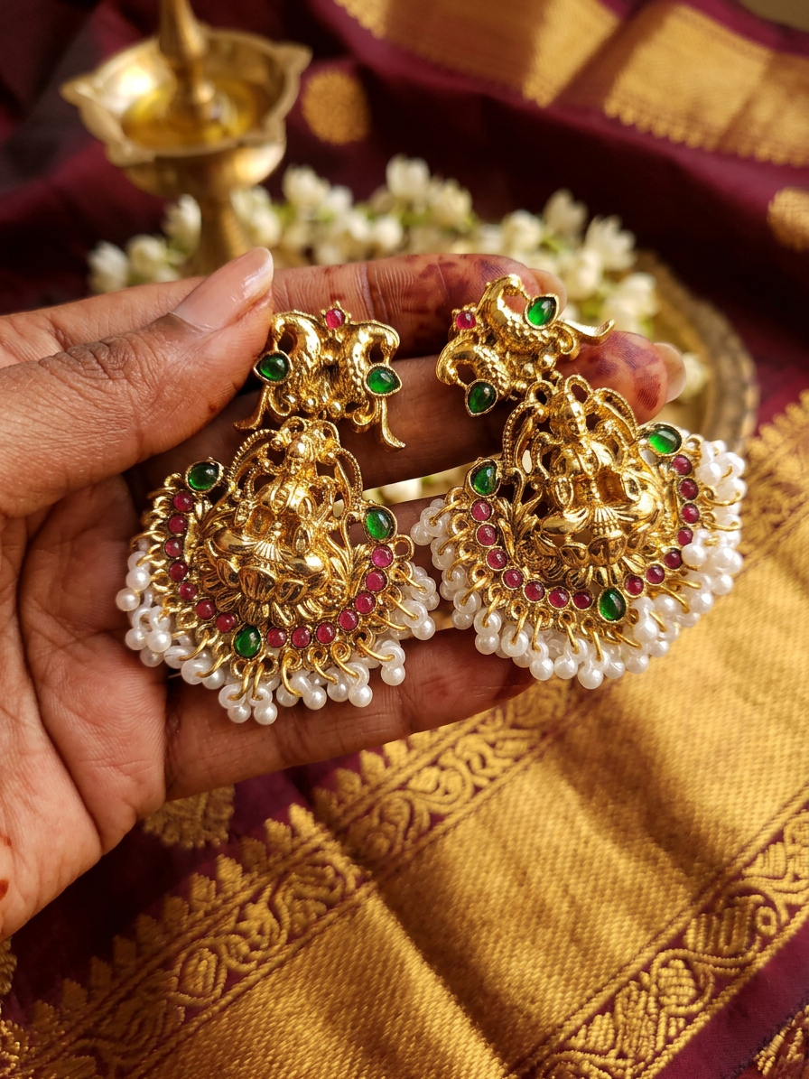 Temple Lakshmi Bridal Set