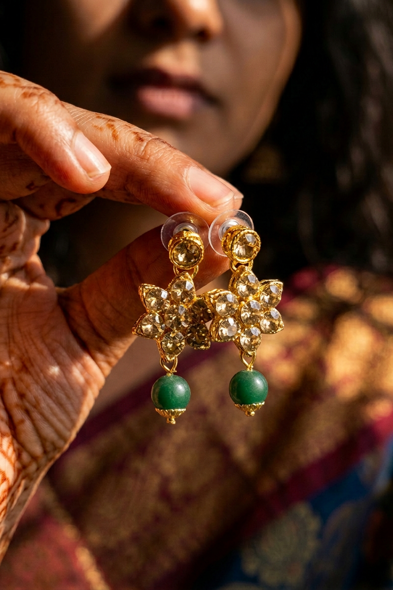 Emerald Halo Choker Set