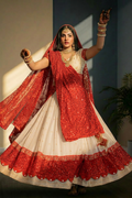 Ruby Sequin Lehenga Set